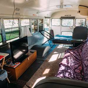 Interior of the bus