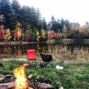 Late afternoon with our fire!