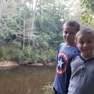 Two of my sons enjoying the day.