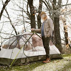 tent people lodging