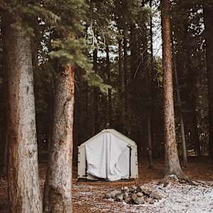the second hut, closest to the road