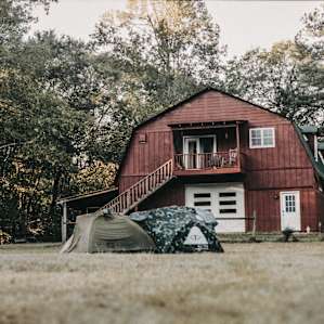 We tried to connect our tents together to make one, large, tent fort.