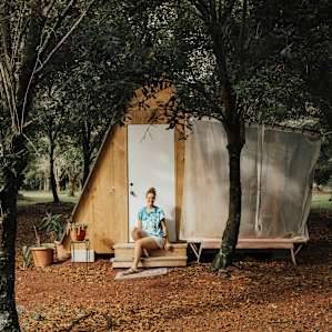 Outside of the A-frame!