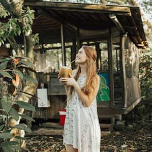 Enjoying some coconut :)