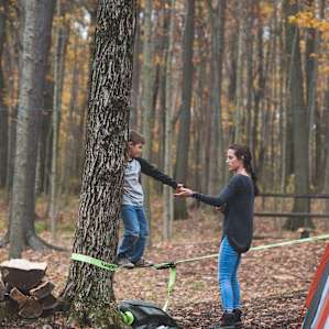 Perfect trees for slacklining