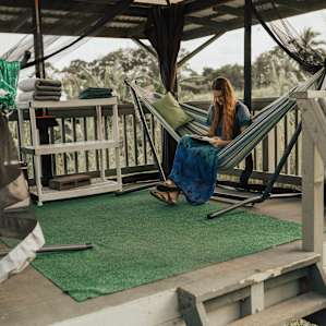 The hammocks are very comfortable :)