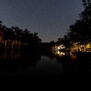 Night shot from the campsite