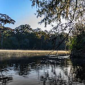 River in front of the camp site