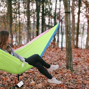 String up a hammock and relax after a day of exploring.