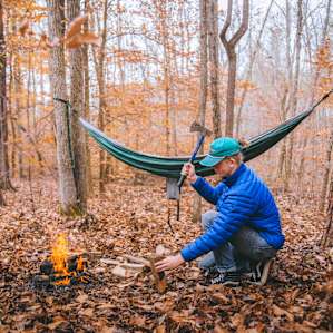 You know me, just splittin some wood in the woods.