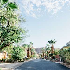 A beautiful, colorful RV park.
