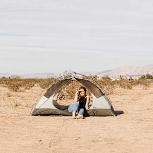 tent people desert