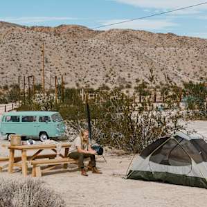 tent people desert