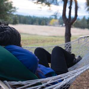 Hammocks all over the place so you can lounge whenever you get the urge.