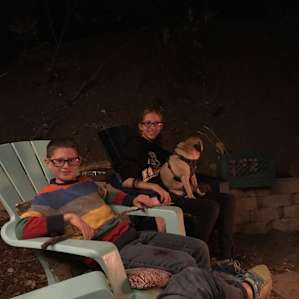 Campfire story time.
