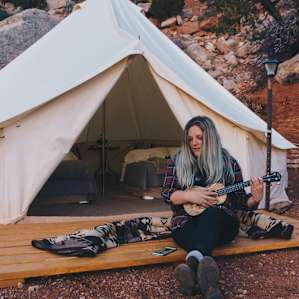 tent people lodging