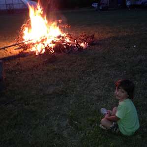 Family camp fire fun and safe for all!