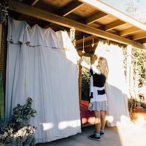 For privacy, you can close the curtains.