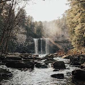 Cane Creek Falls--I may or may not have fallen in an icy river trying to get this picture.