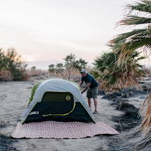 tent people desert