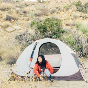 tent people lodging