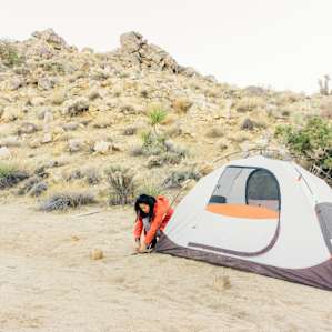 tent people lodging