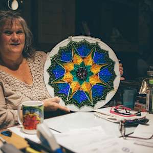 Bonnie makes stunning glass art!