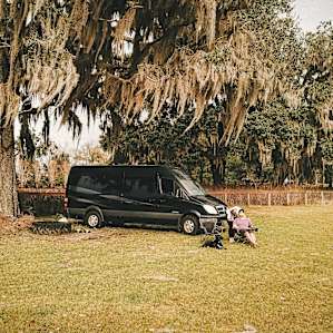Our campsite by the lake