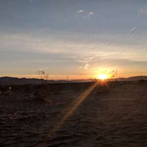 Sunrise from our tent.