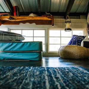 The loft areas for some little ones or just an extra camper.