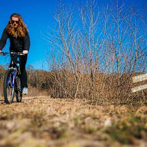 Had a blast biking around the property - just returning from the Hawk Eye Circle and Ceremony