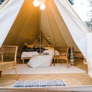lodging canvas tent
