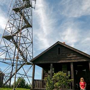 A short hike to the Berry Hill Fire Tower!