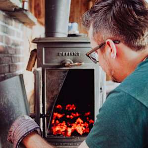 Tending to the fire