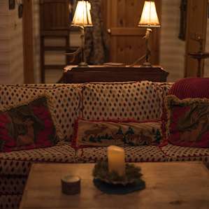 The comfy couch area