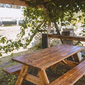Picnic table to enjoy a meal