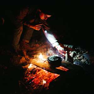 Cooking over the fire