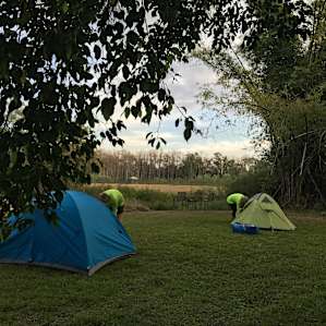 Camp next to a natural area and listen to the sounds of Florida wildlife.