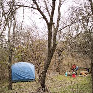 The campsites are a true reflection of Texas brush and windy oaks!