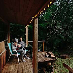 Morning coffee on the porch