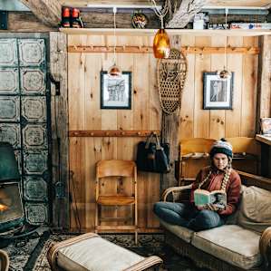 The living room area that just draws you in and places a book in your hand.