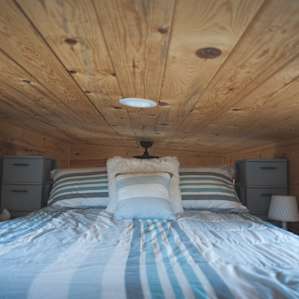 Very comfy and cozy bed up in the loft