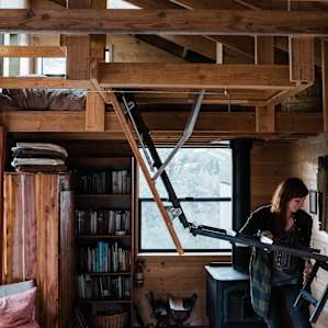 attic ladder for more floor space