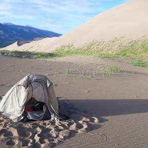 Camping in the dunes