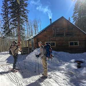 First arriving at the cabin