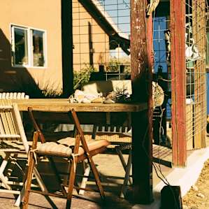 Kitchen seating.