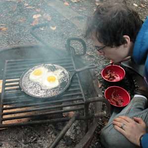 Fire cooked breakfast