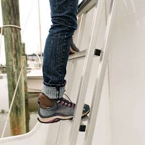 Ladder to the roof deck.