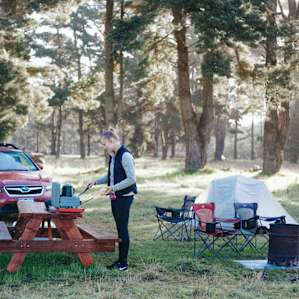 tent forest people