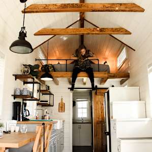 people lodging camper